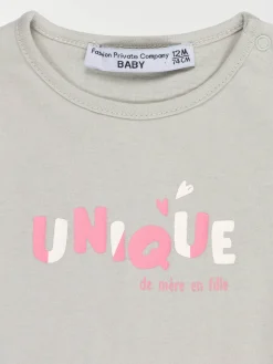 T-shirt message fille (3-36M)