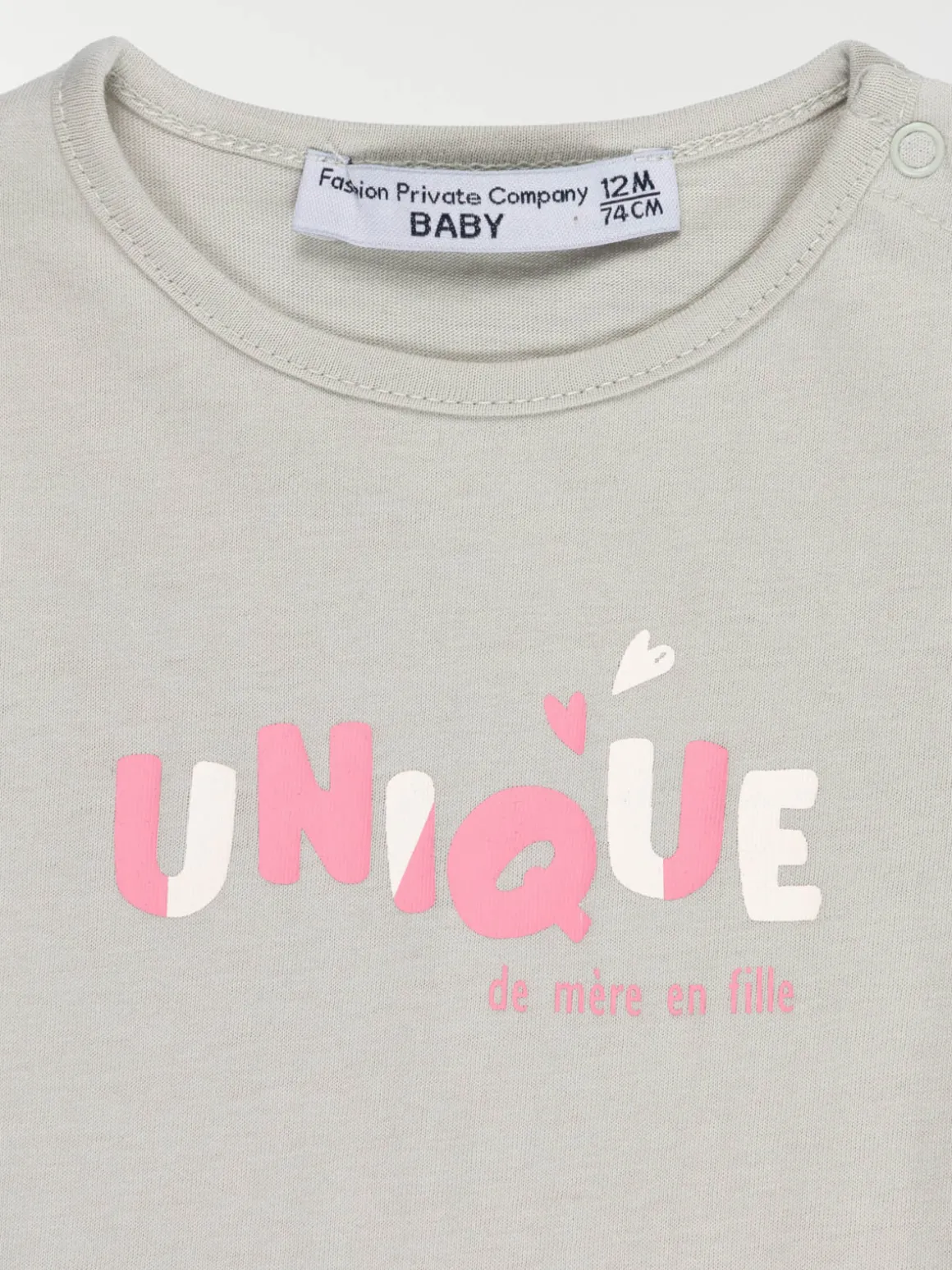T-shirt message fille (3-36M)