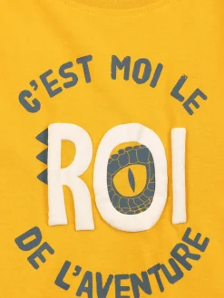 T-shirt message garçon curcuma (3-8A)