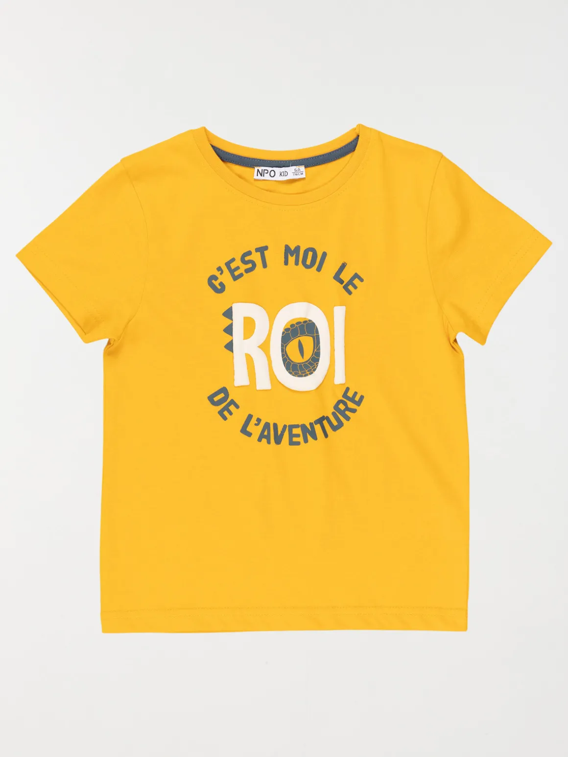 T-shirt message garçon curcuma (3-8A)
