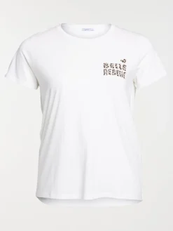 T-shirt message grande taille femme
