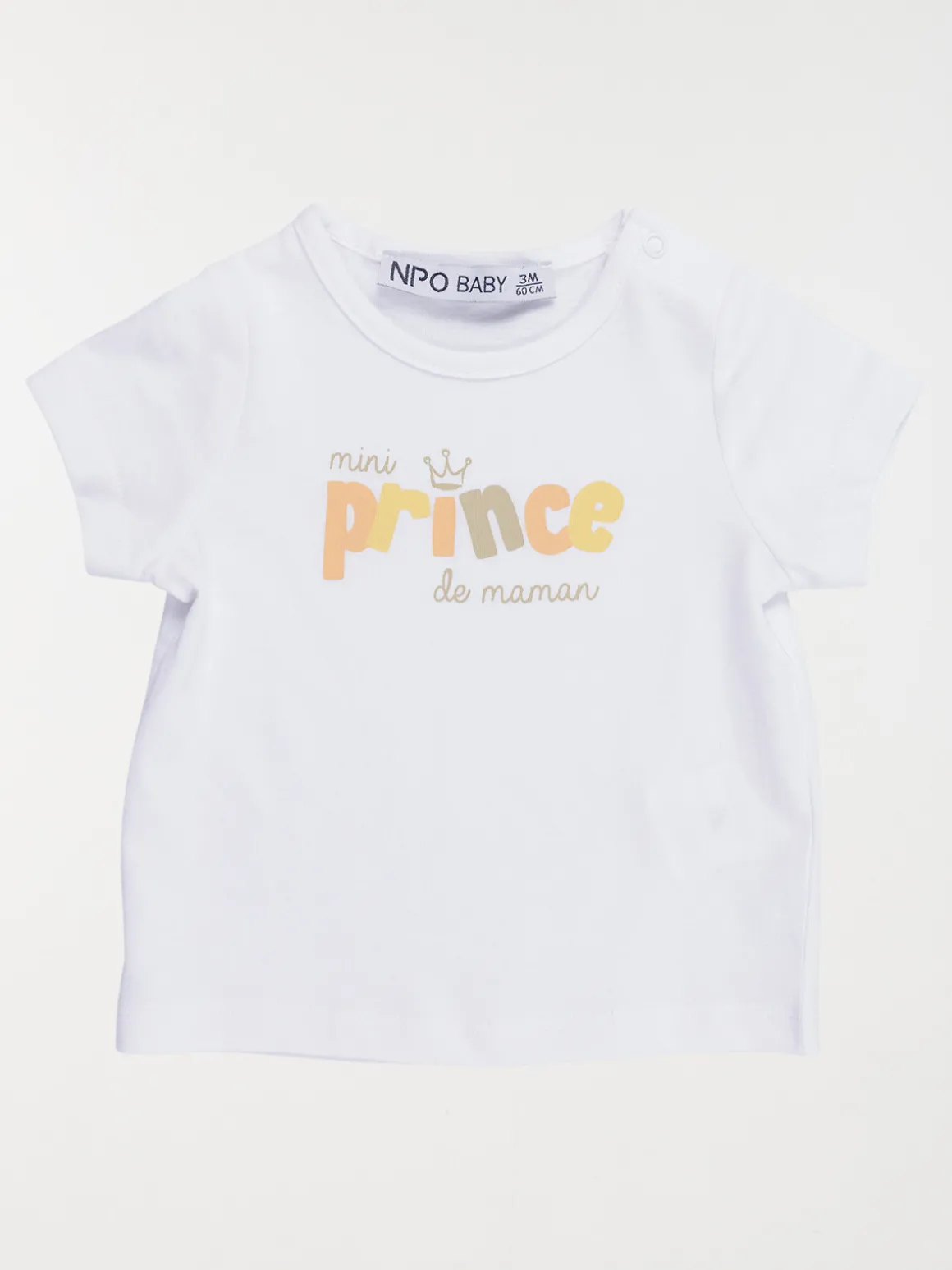 T-shirt mini prince garçon (3-36M)
