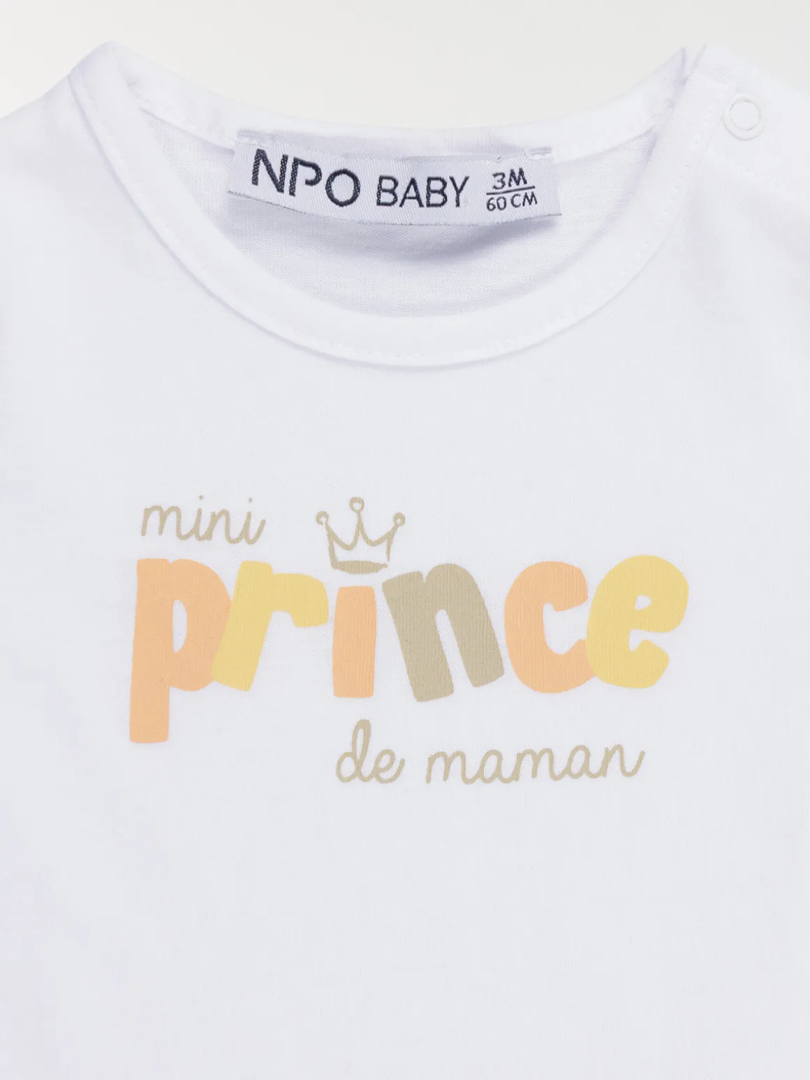 T-shirt mini prince garçon (3-36M)