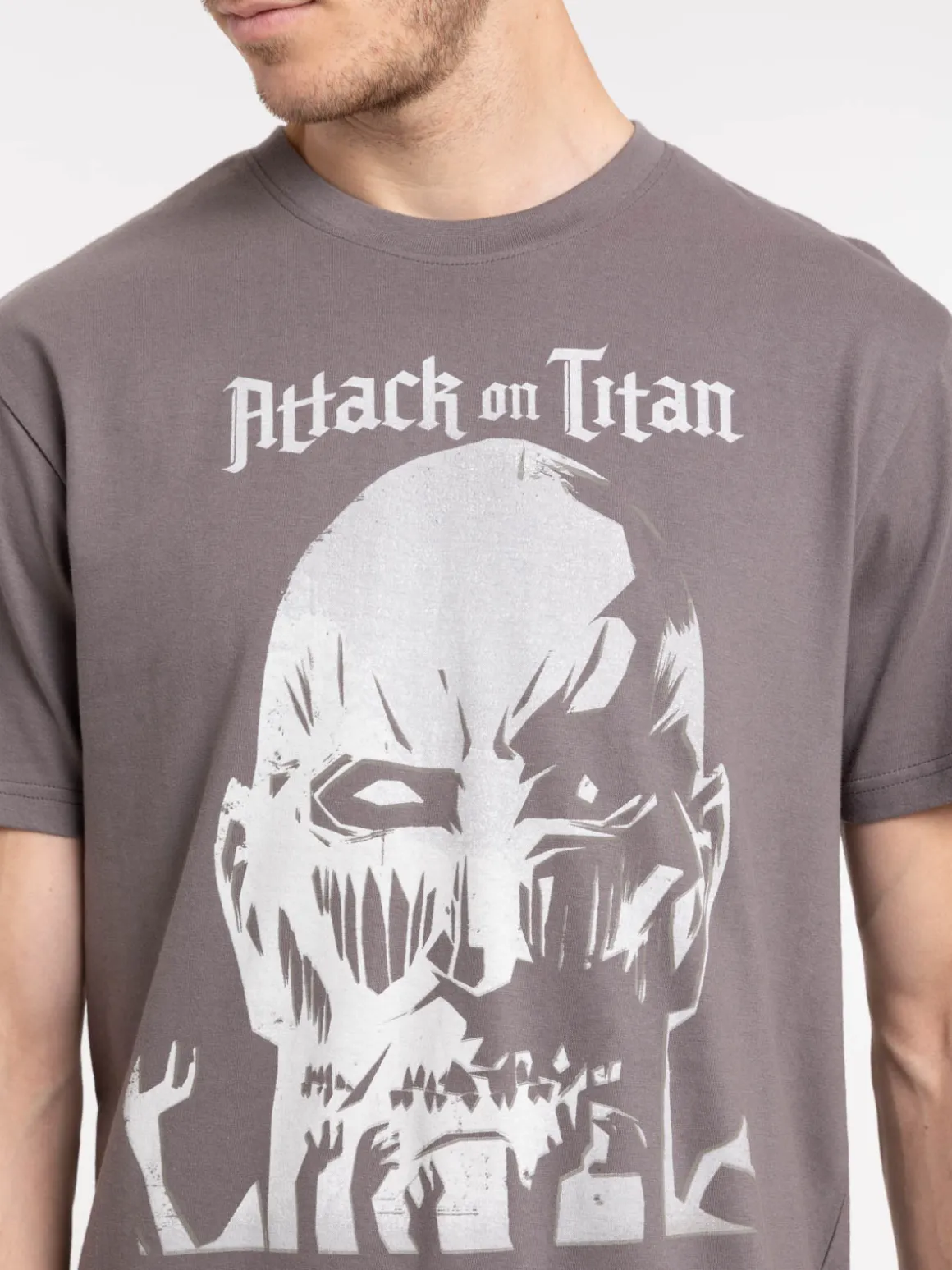 T-shirt motif Attack on titan homme