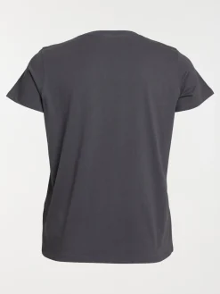 T-shirt motif floral grande taille femme