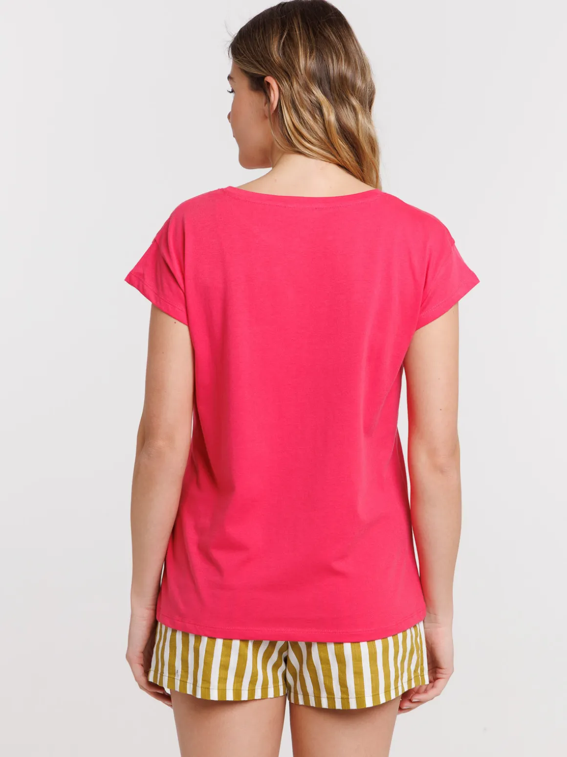 T-shirt motif macramé coloré femme