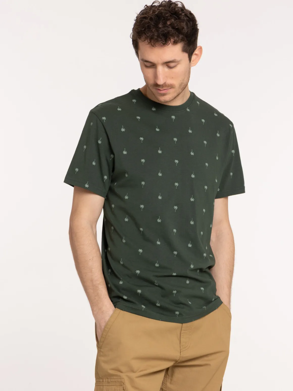 T-shirt motif palmier empire homme