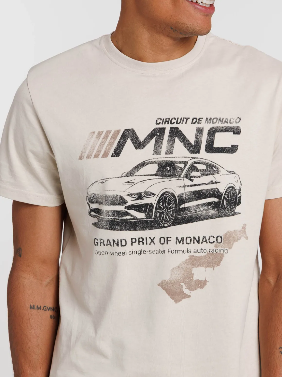 T-shirt motif voiture homme