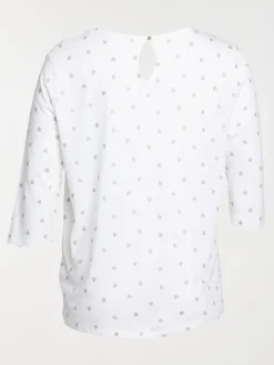 T-shirt motifs coeur grande taille femme