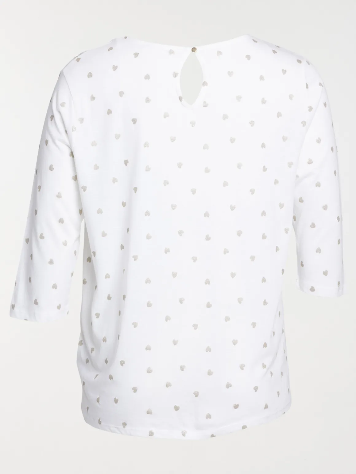 T-shirt motifs coeur grande taille femme
