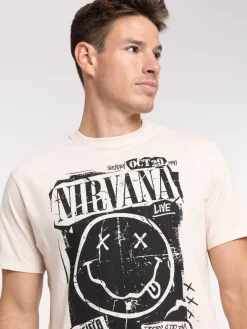 T-shirt NIRVANA craie homme