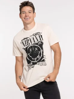 T-shirt NIRVANA craie homme