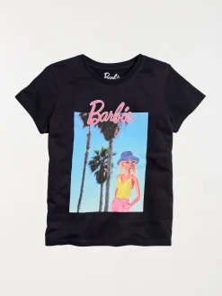 T-shirt noir Barbie femme