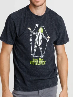 T-shirt noir Beetlejuice homme