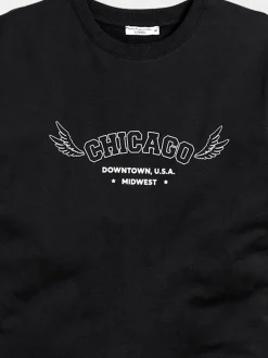 T-shirt noir femme chicago
