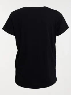 T-shirt noir grande taille femme