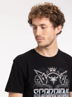 T-shirt noir Scorpions homme