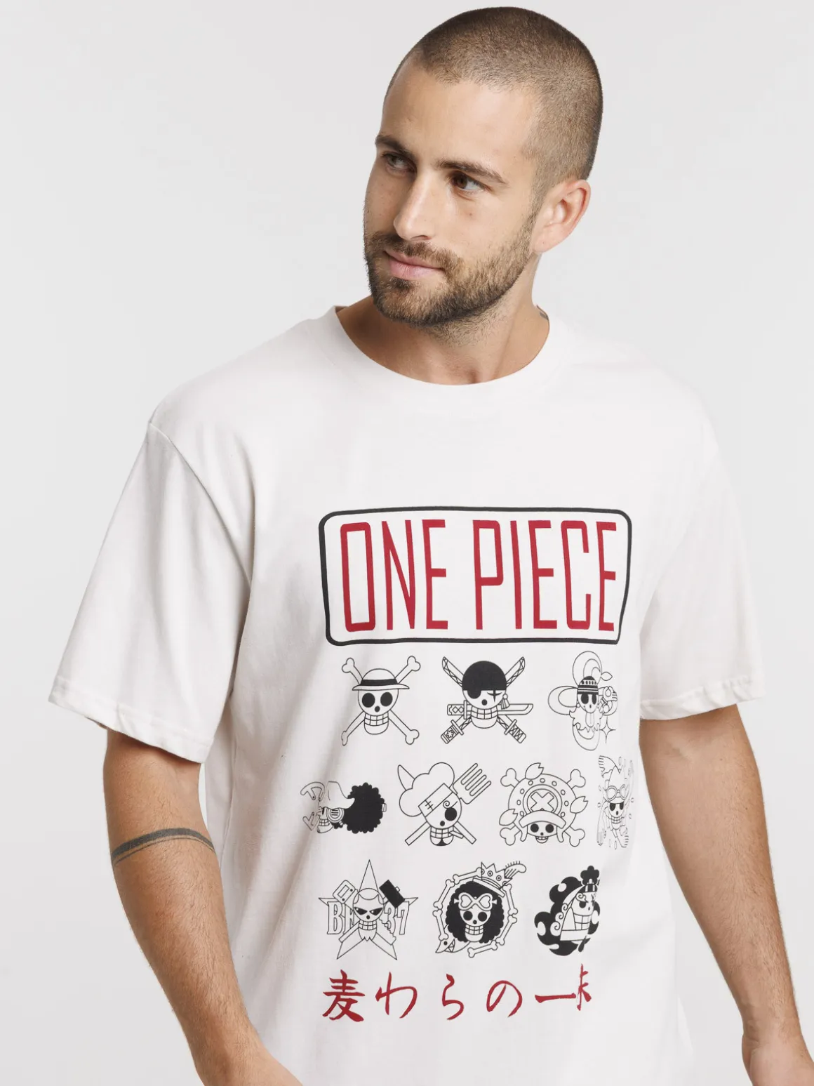 T-shirt One piece homme coloris craie