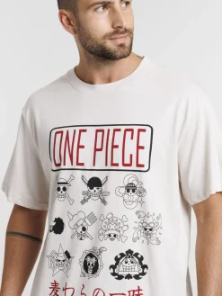 T-shirt One piece homme coloris craie