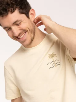 T-shirt palmier col rond homme