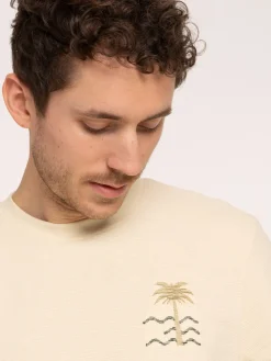 T-shirt palmier col rond homme
