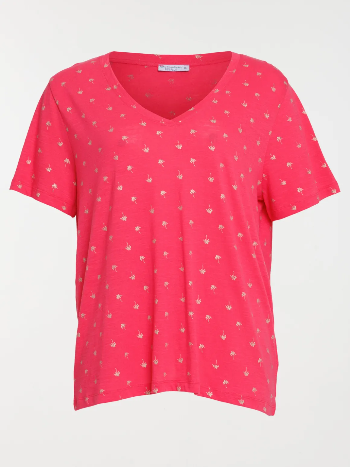 T-shirt palmier grande taille femme