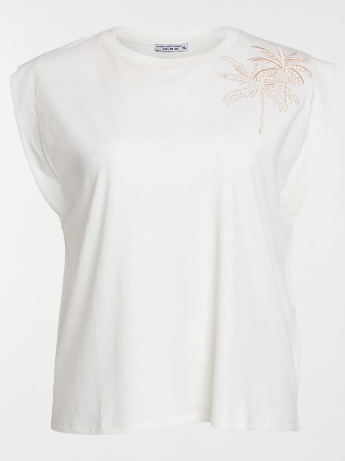 T-shirt palmiers grande taille femme