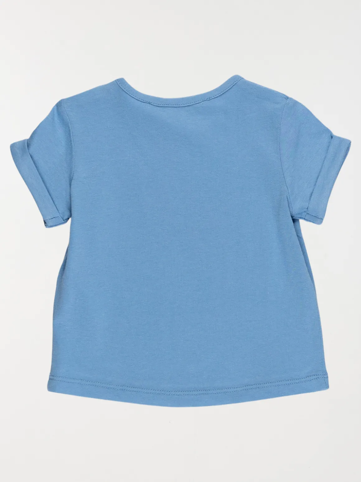 T-shirt papillon fille bleu vif (3-24M)