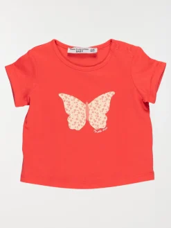 T-shirt papillon fille pastèque (3-24M)