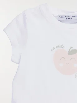 T-shirt pomme d'amour fille (3-36M)