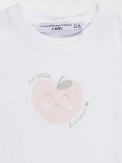 T-shirt pomme d'amour fille (3-36M)