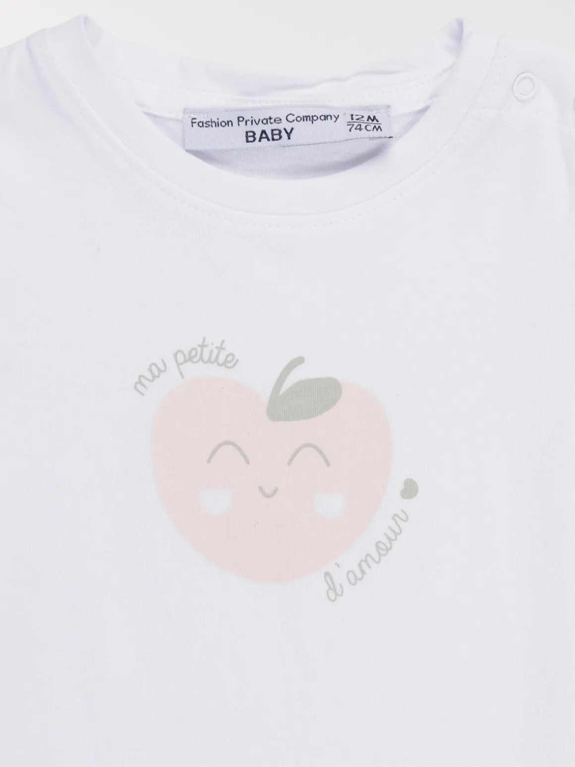 T-shirt pomme d'amour fille (3-36M)