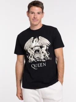 T-shirt Queen noir homme