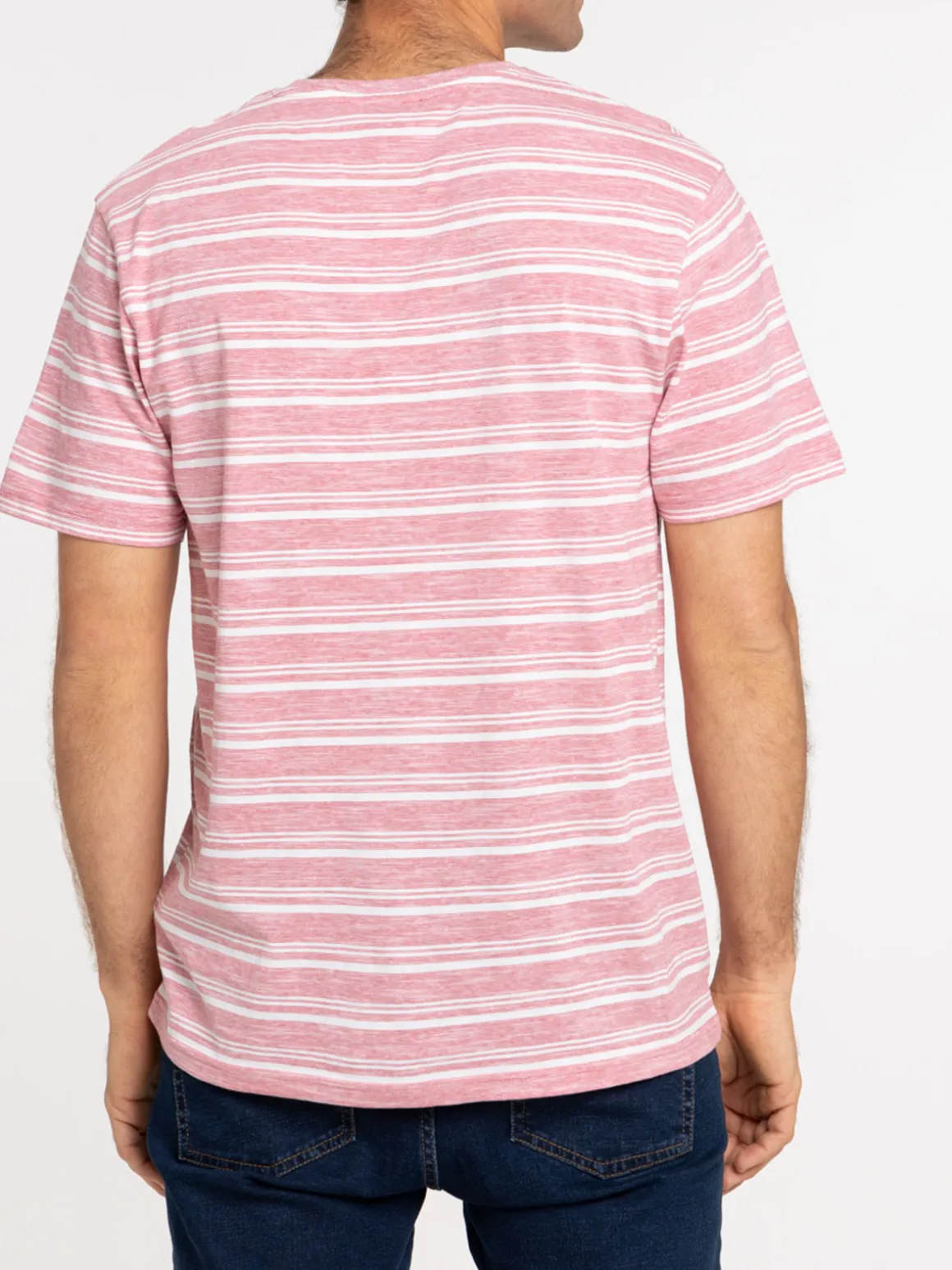 T-shirt rayé tomette homme