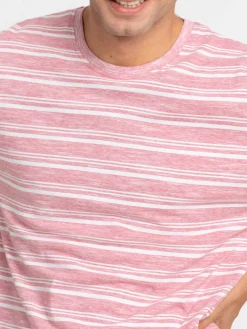 T-shirt rayé tomette homme