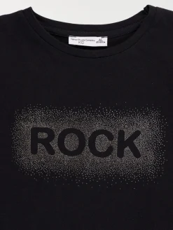 T-shirt rock noir fille (3-12A)