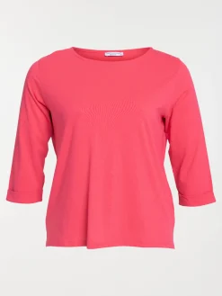 T-shirt rose fiesta grande taille femme