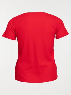 T-shirt rouge tango grande taille femme