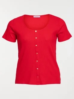 T-shirt rouge tango grande taille femme