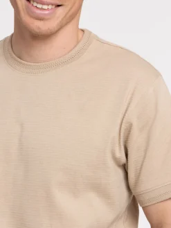 T-shirt sable col rond homme