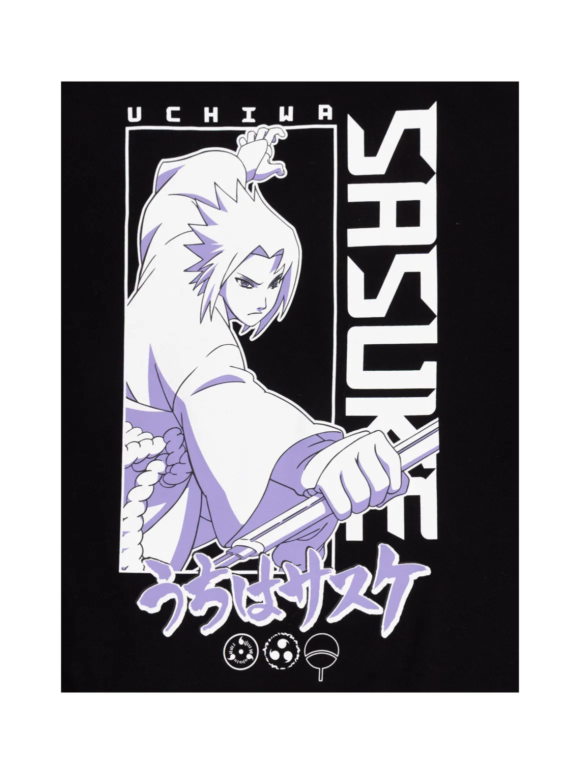 T-shirt Sasuke de Naruto garçon (XXS-M)