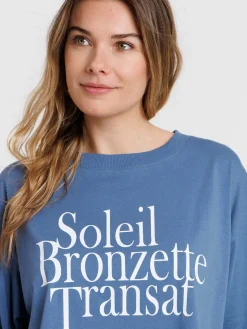 T-shirt soleil bronzette transat femme