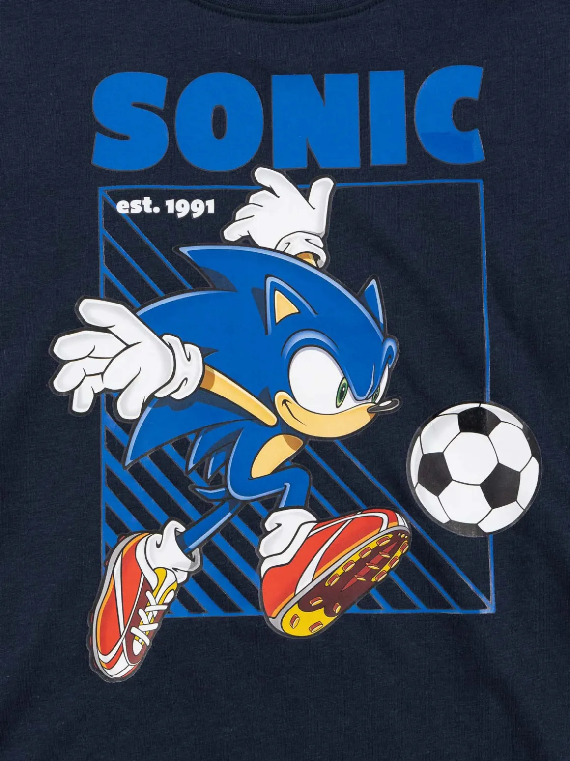 T-shirt Sonic garçon marine (3-12A)