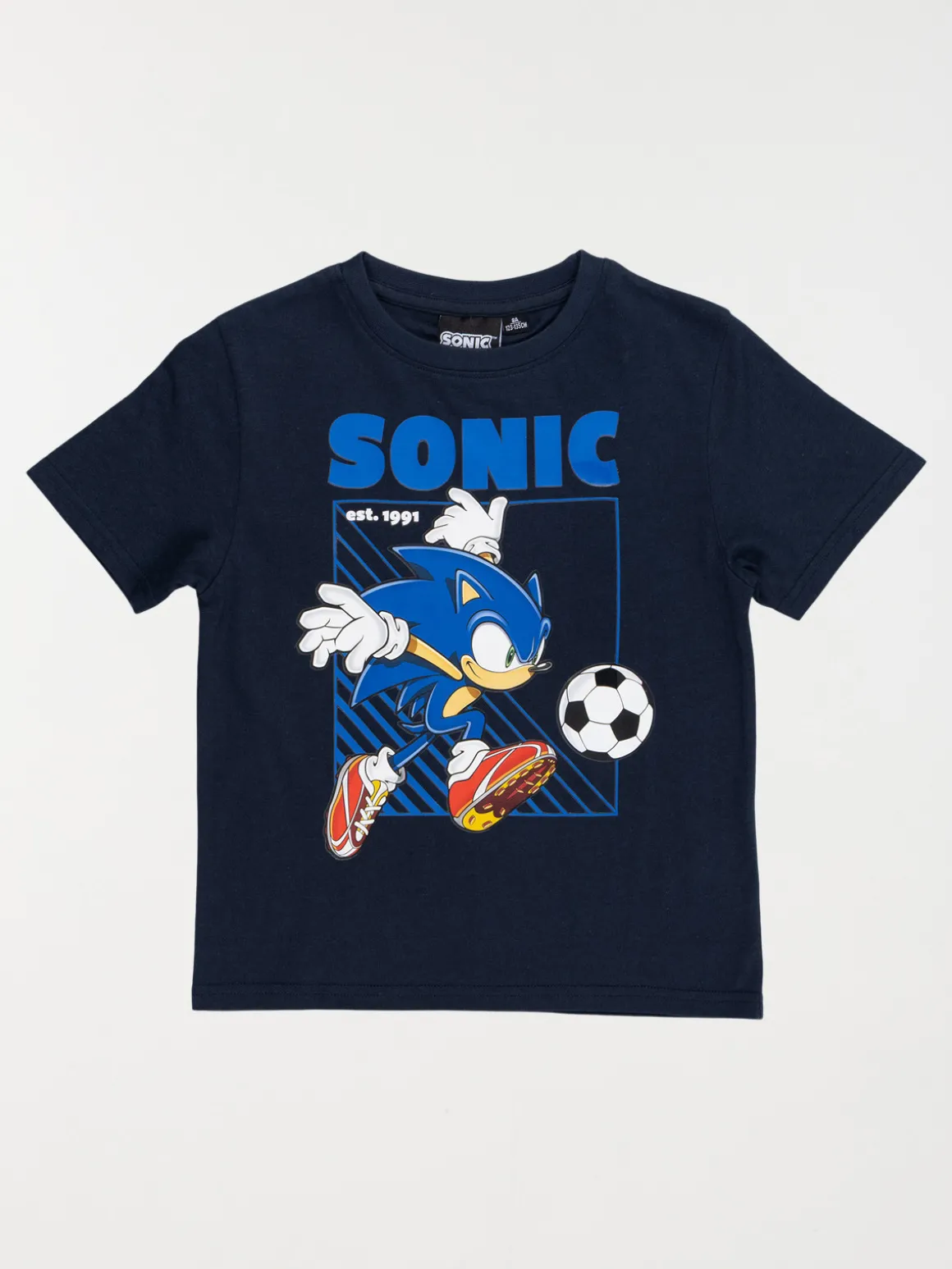 T-shirt Sonic garçon marine (3-12A)
