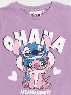 T-shirt Stitch et Angel fille (4-12A)