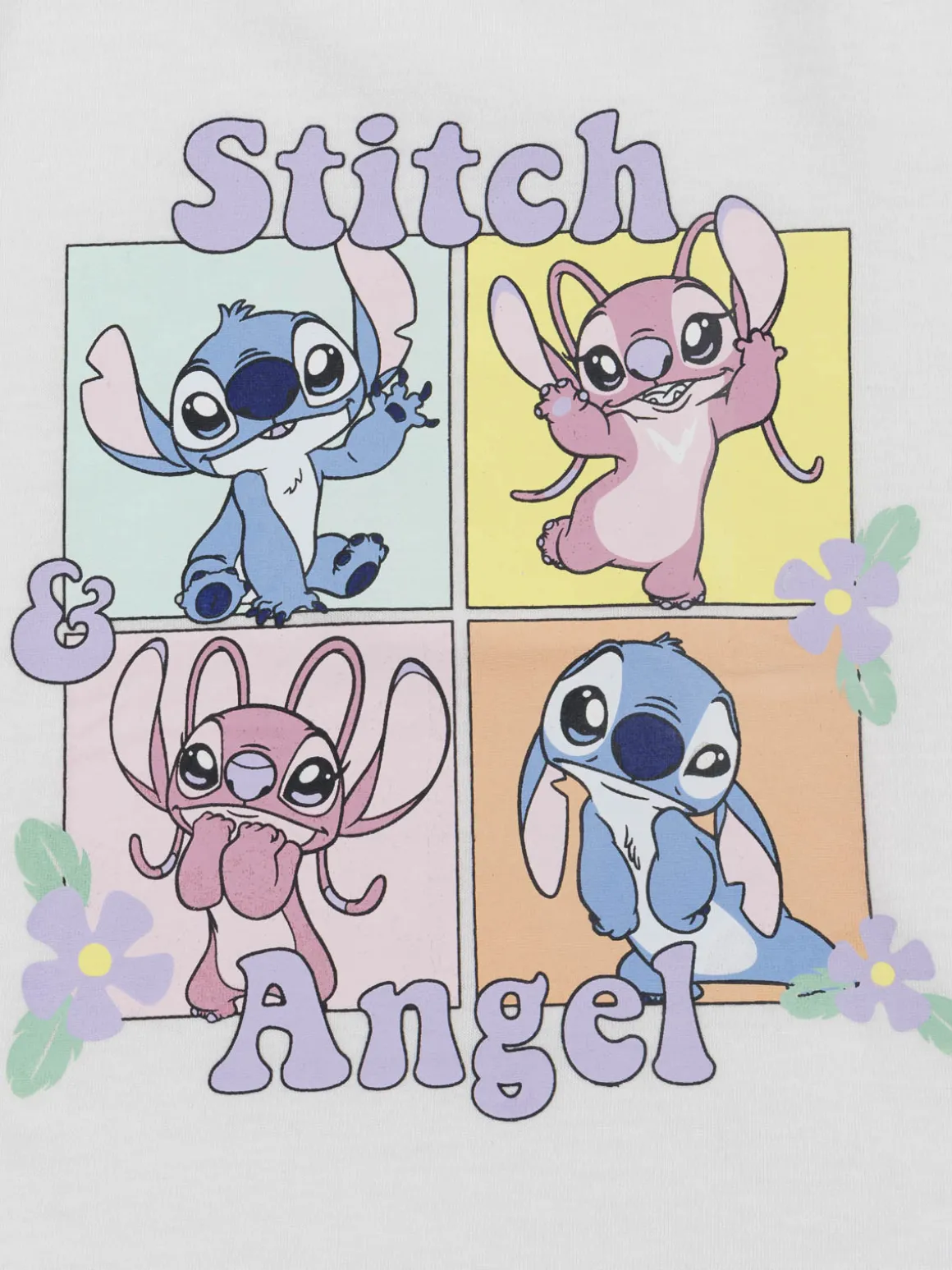 T-shirt Stitch et Angel fille (4-12A)