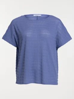 T-shirt sunset blue grande taille femme