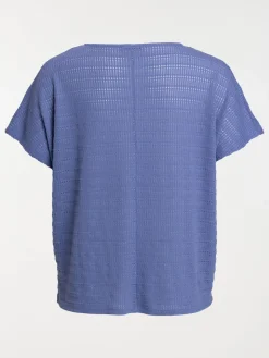 T-shirt sunset blue grande taille femme