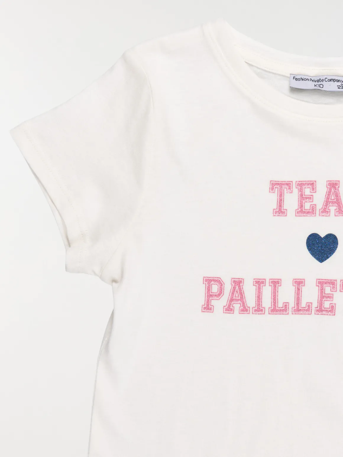 T-shirt team paillette fille (3-12A)
