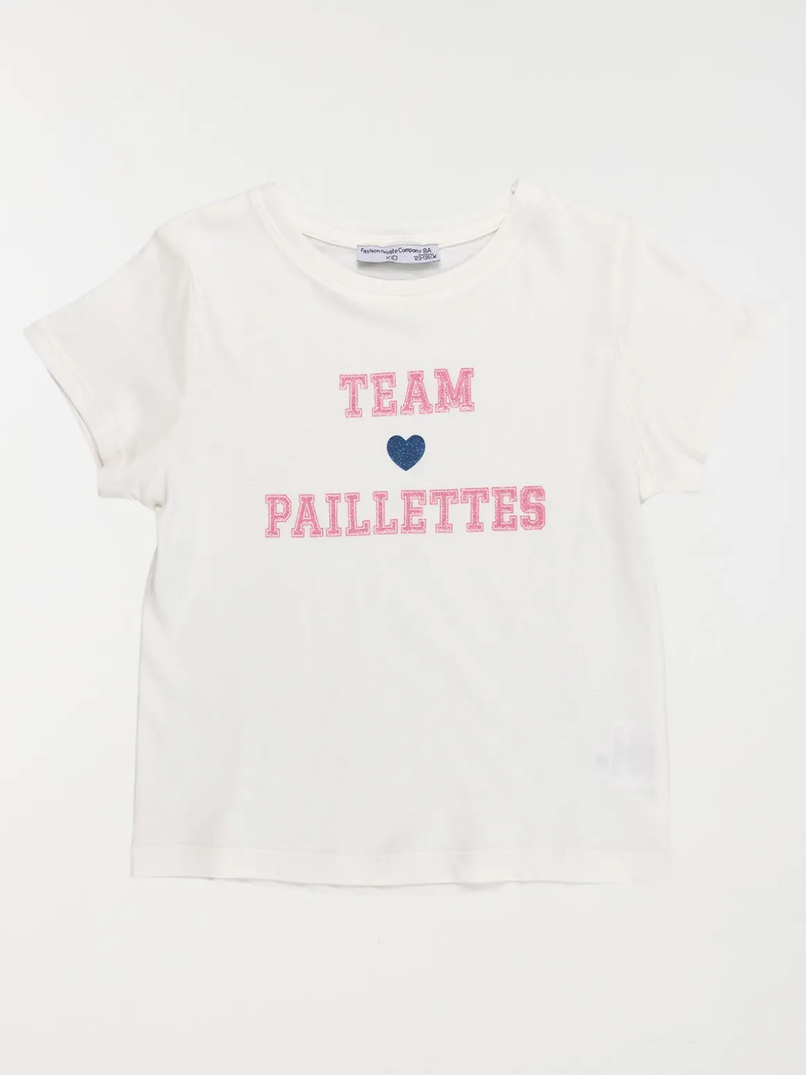 T-shirt team paillette fille (3-12A)